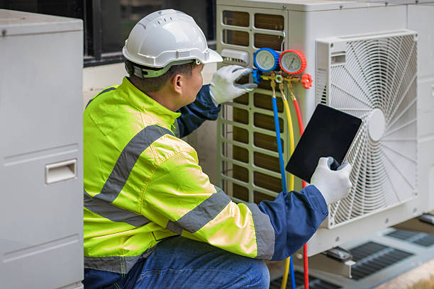 Professional Ac Installation technician working in Apulia Station, NY